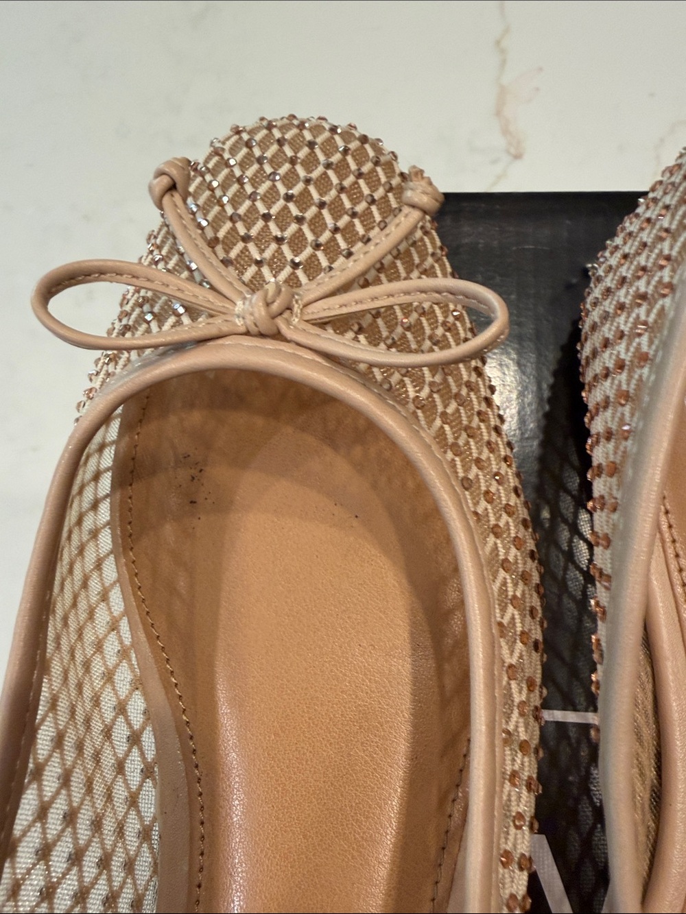 DV Dolce Vita Women's Marceline Nude Mesh Flat Shoe - Size 8.5 - Picture 10 of 17
